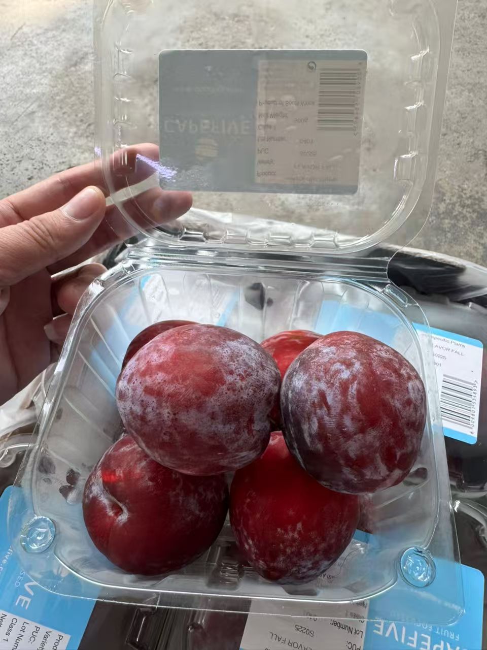 Imported Korean strawberries for fruit supply in KL